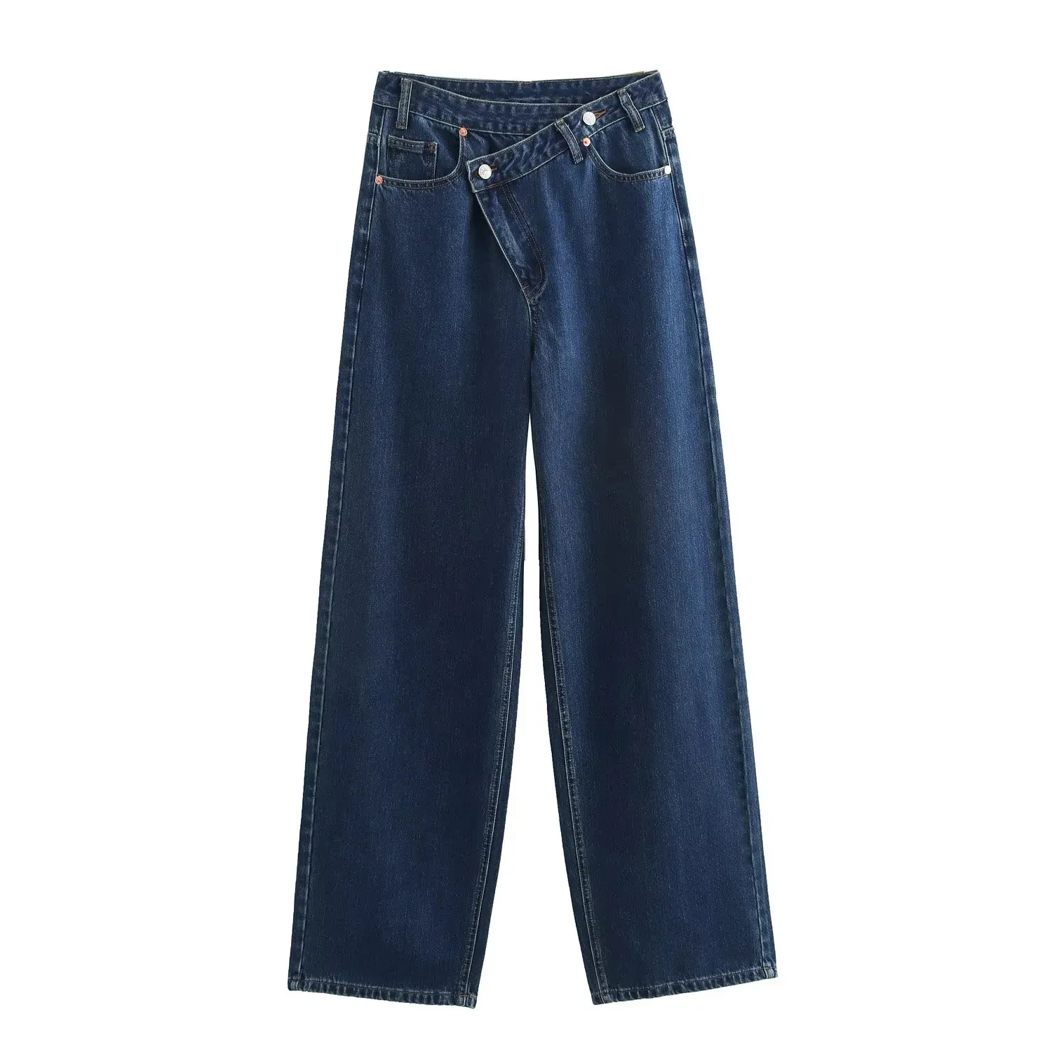 Women's Casual Daily Street Simple Style Solid Color Full Length Jeans display picture 5