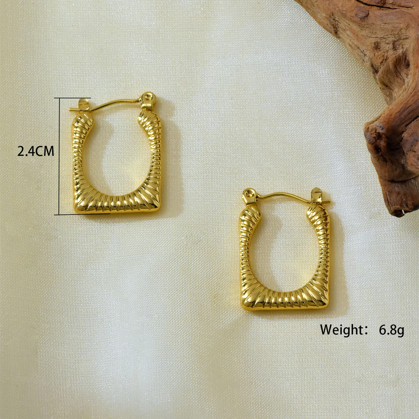 1 Set 1 Pair Elegant Irregular 304 Stainless Steel Earrings display picture 5