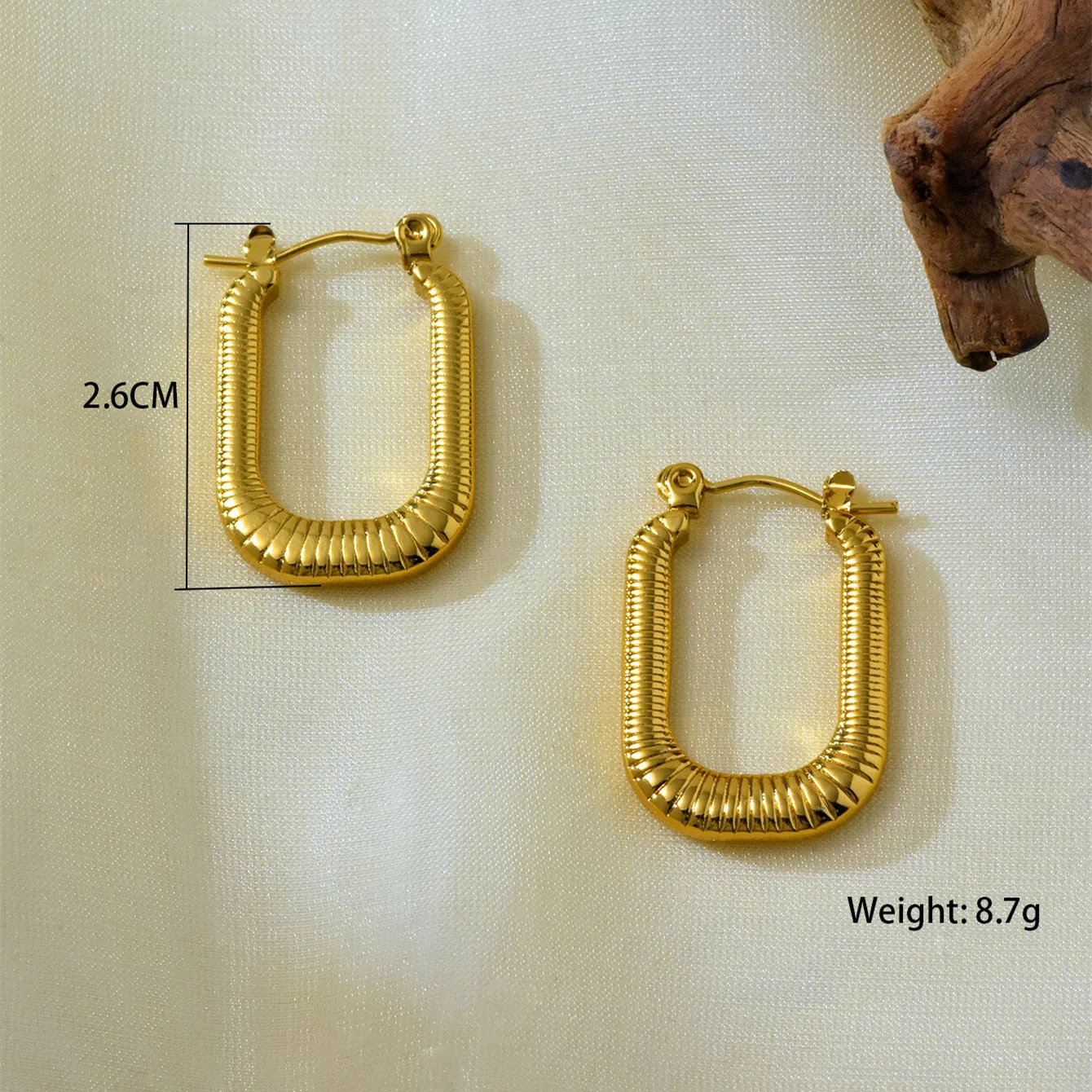 1 Set 1 Pair Elegant Irregular 304 Stainless Steel Earrings display picture 10