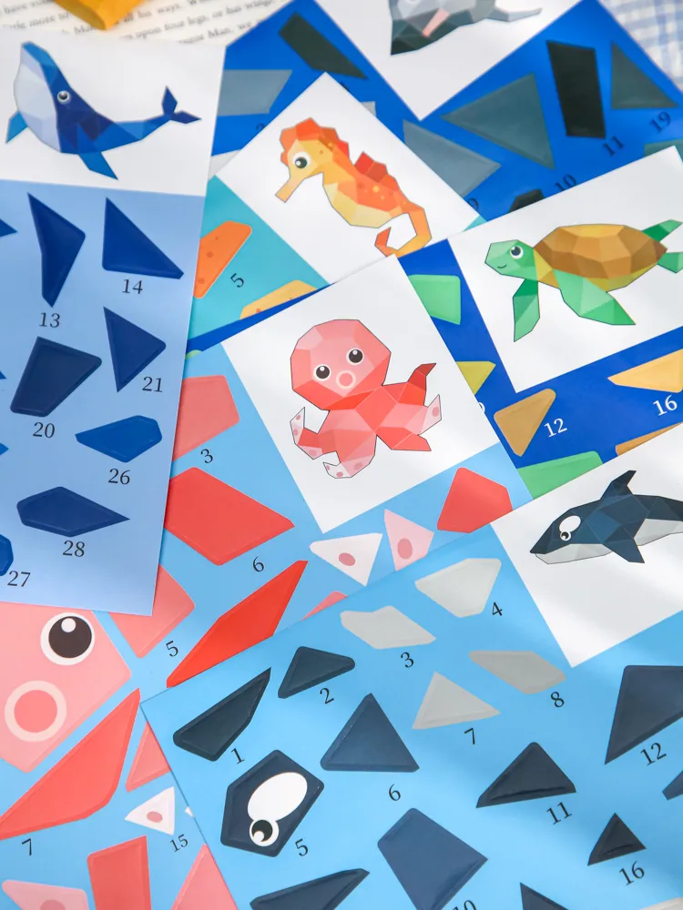14 Pieces Per Book Animal Class Learning School Paper Cartoon Style Cute Handmade Stickers display picture 6