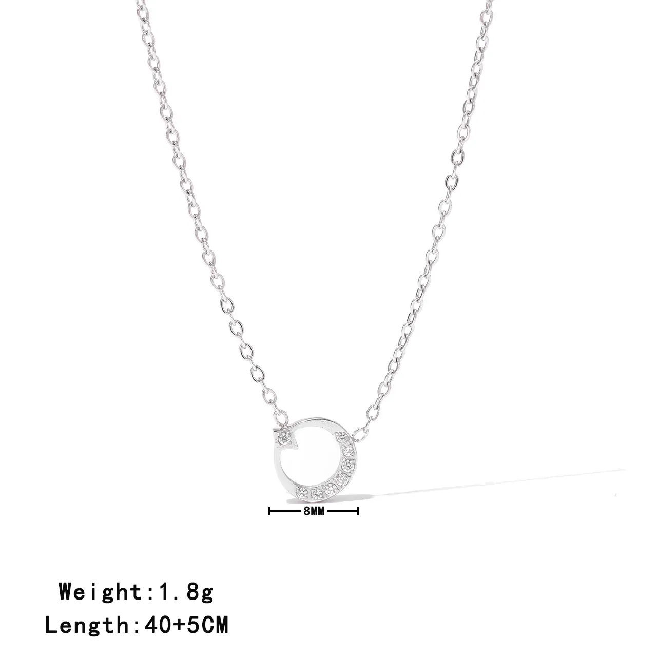 Sweet Simple Style Classic Style Geometric 304 Stainless Steel 16K Gold Plated White Gold Plated Women's Pendant Necklace display picture 1