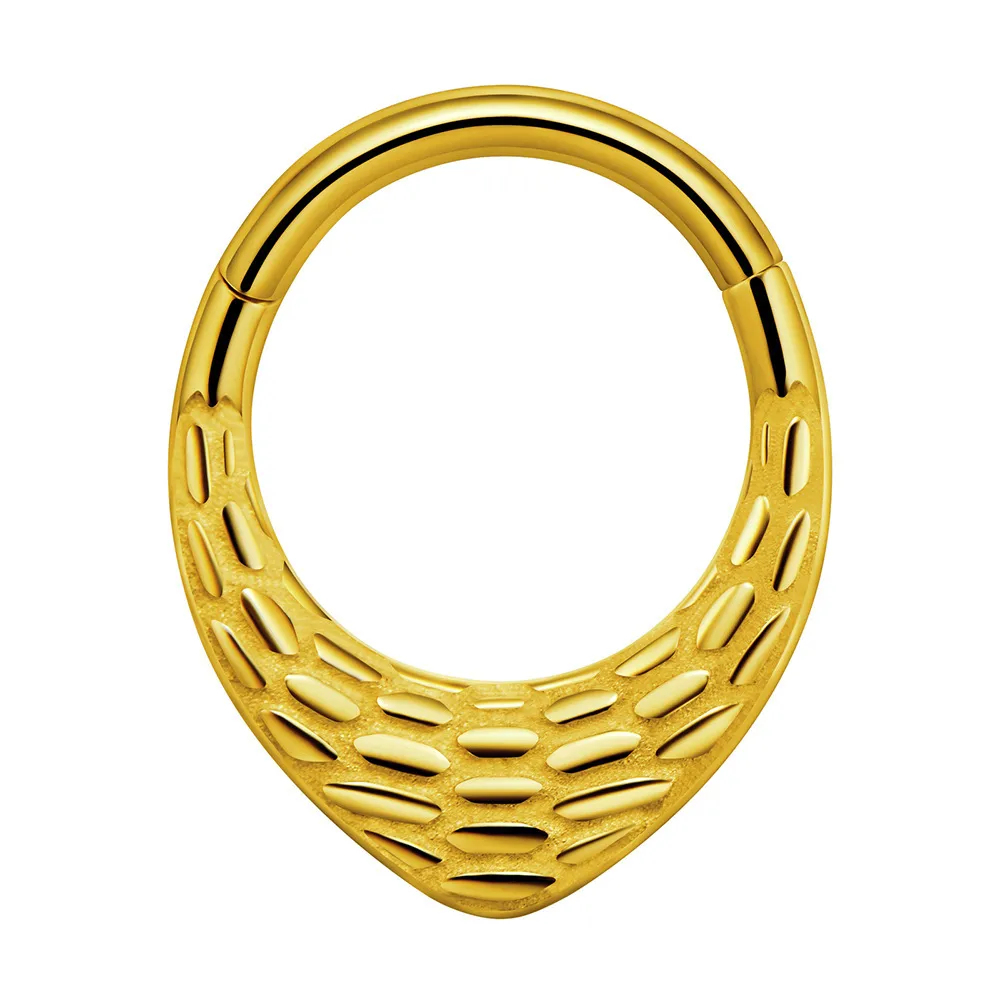 Classic Style Flower 304 Stainless Steel Plating Unisex Nose Ring display picture 1