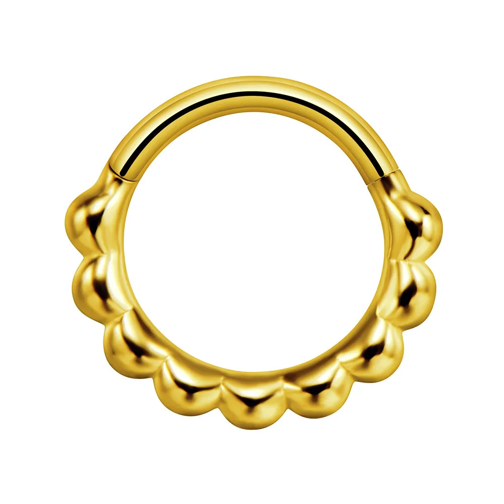 Classic Style Flower 304 Stainless Steel Plating Unisex Nose Ring display picture 3