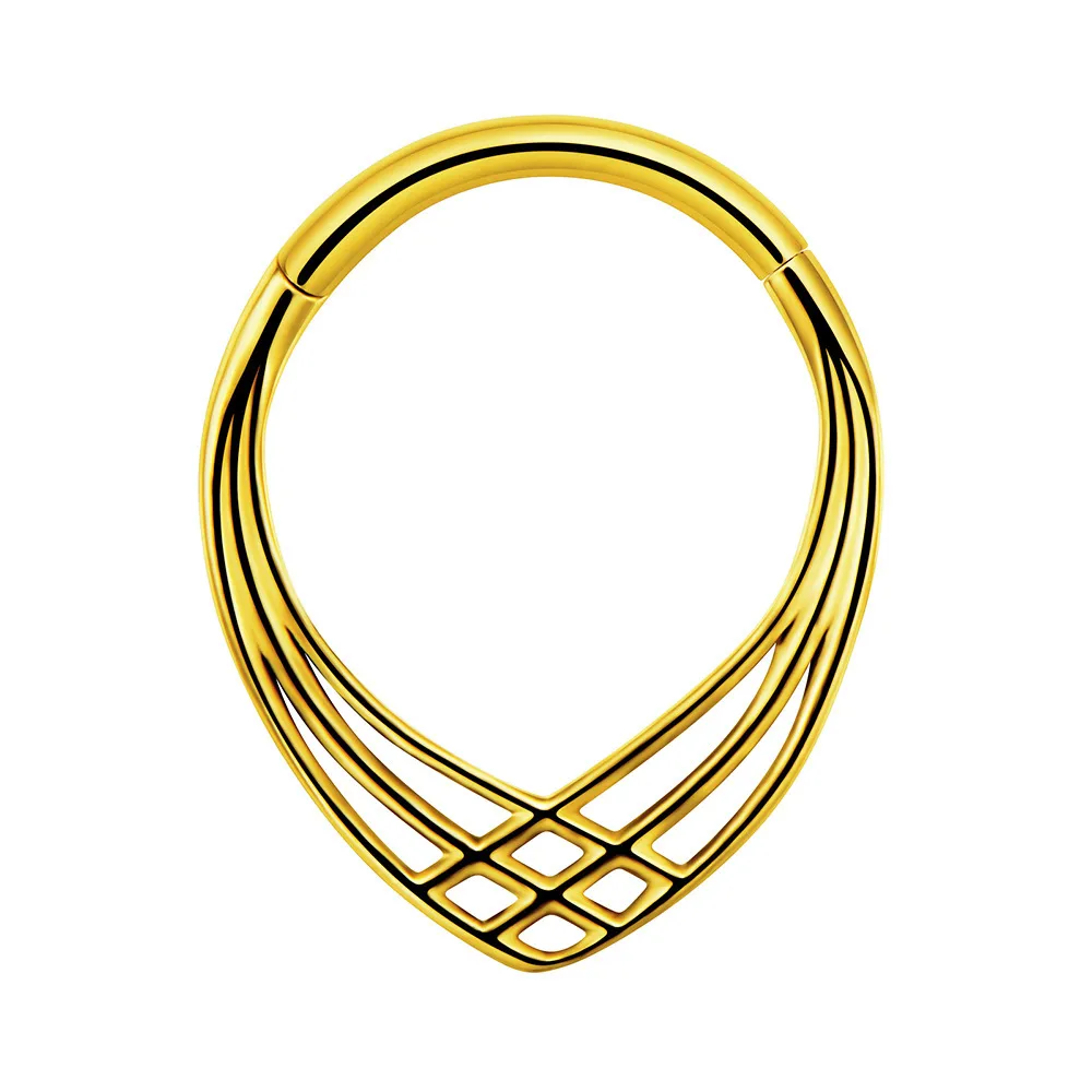Classic Style Flower 304 Stainless Steel Plating Unisex Nose Ring display picture 5