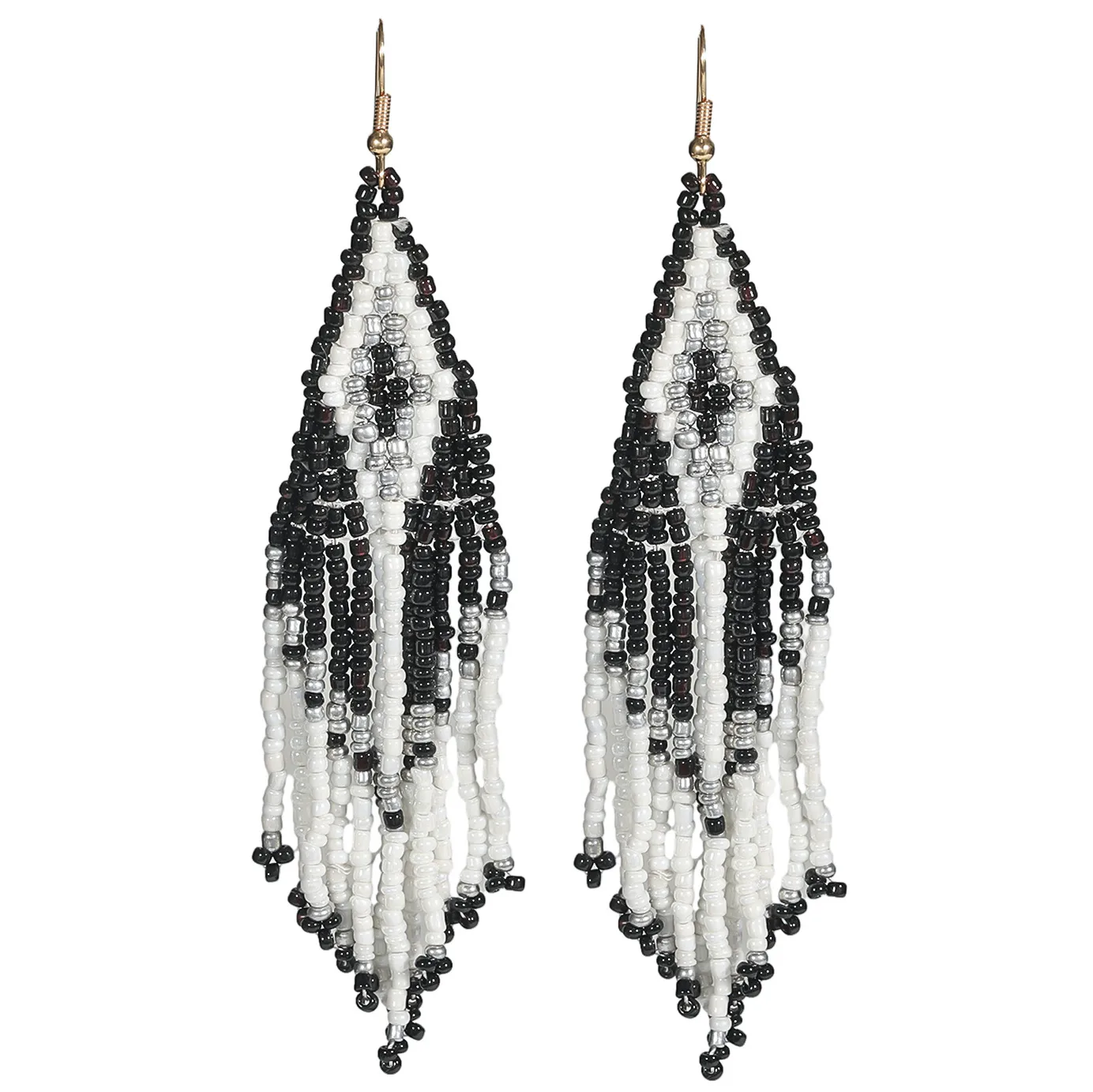 1 Pair Ethnic Style Bohemian Colorful Seed Bead Drop Earrings display picture 10