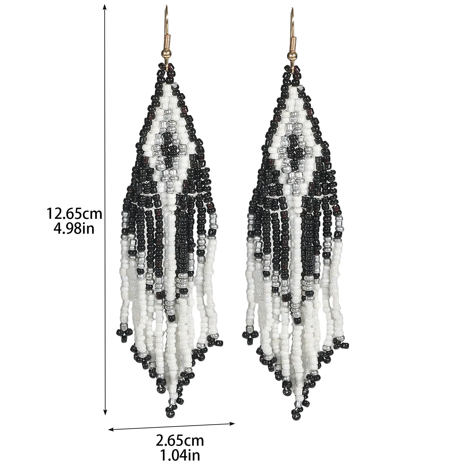 1 Pair Ethnic Style Bohemian Colorful Seed Bead Drop Earrings display picture 9