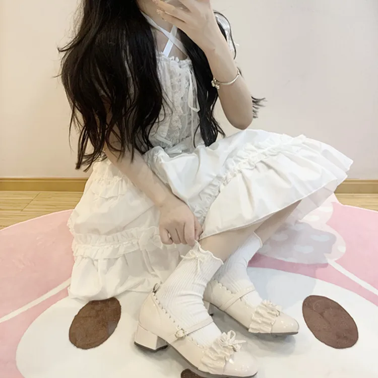 Women's Cute New Style Solid Color Cotton Crew Socks A Pair display picture 3
