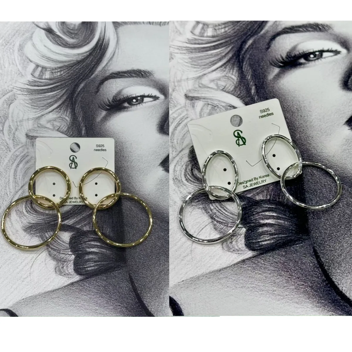 1 Pair/Package Casual Modern Style Circle Solid Color Polishing Copper 18K Gold Plated Drop Earrings display picture 1