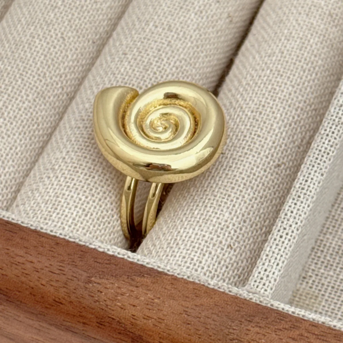 Retro Marine Style Classic Style Starfish Conch Fish Copper Asymmetrical 18K Gold Plated Women's Open Rings display picture 4