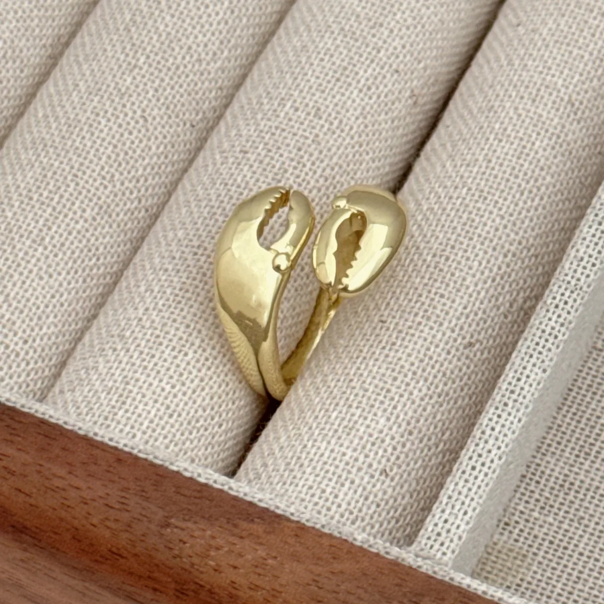 Retro Marine Style Classic Style Starfish Conch Fish Copper Asymmetrical 18K Gold Plated Women's Open Rings display picture 7