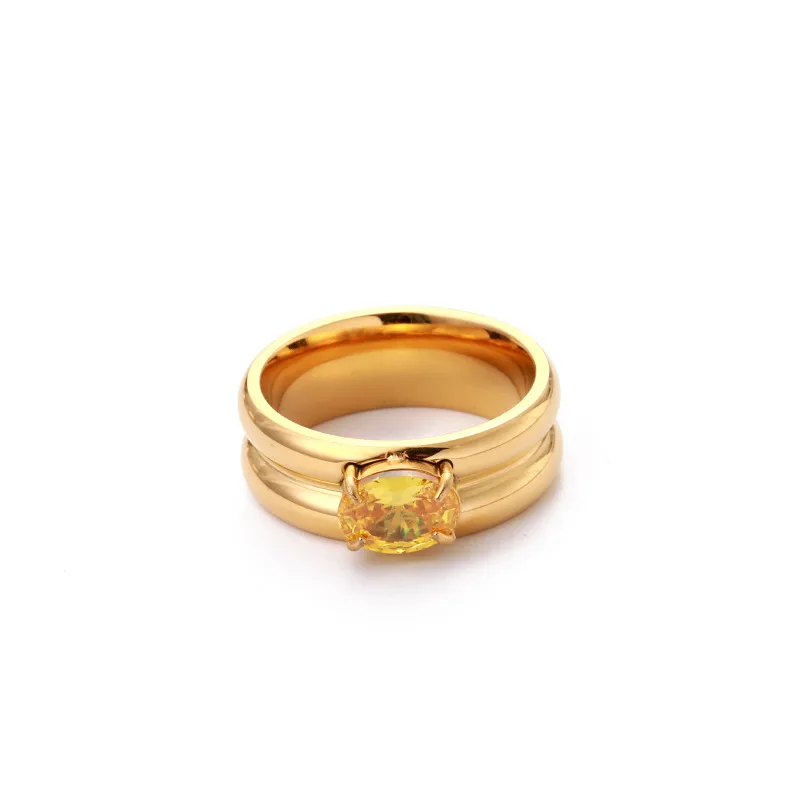 Retro Classic Style Geometric 304 Stainless Steel Irregular Plating Women's Rings display picture 5