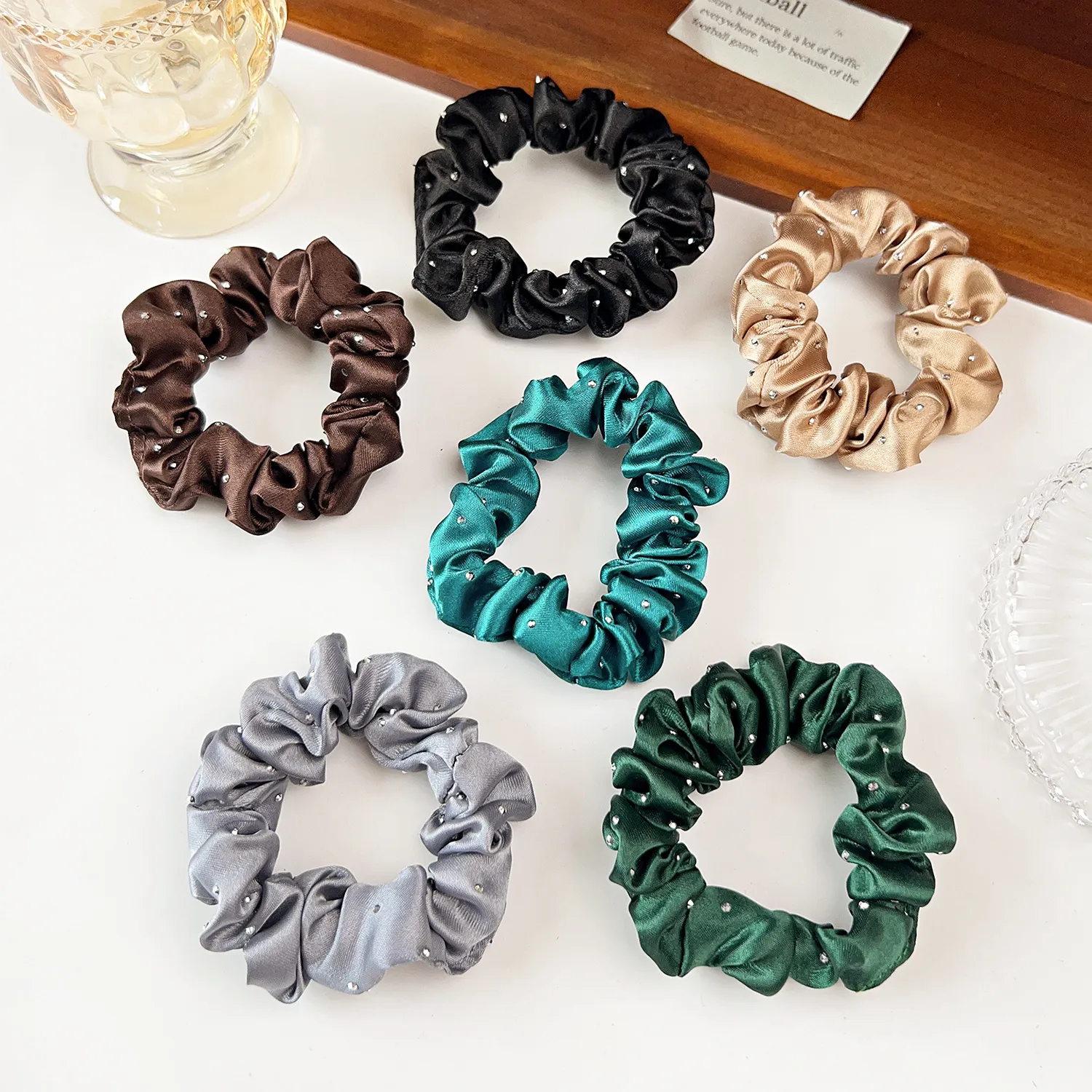 Women's Vacation Classic Style Solid Color Cloth Hair Tie display picture 3