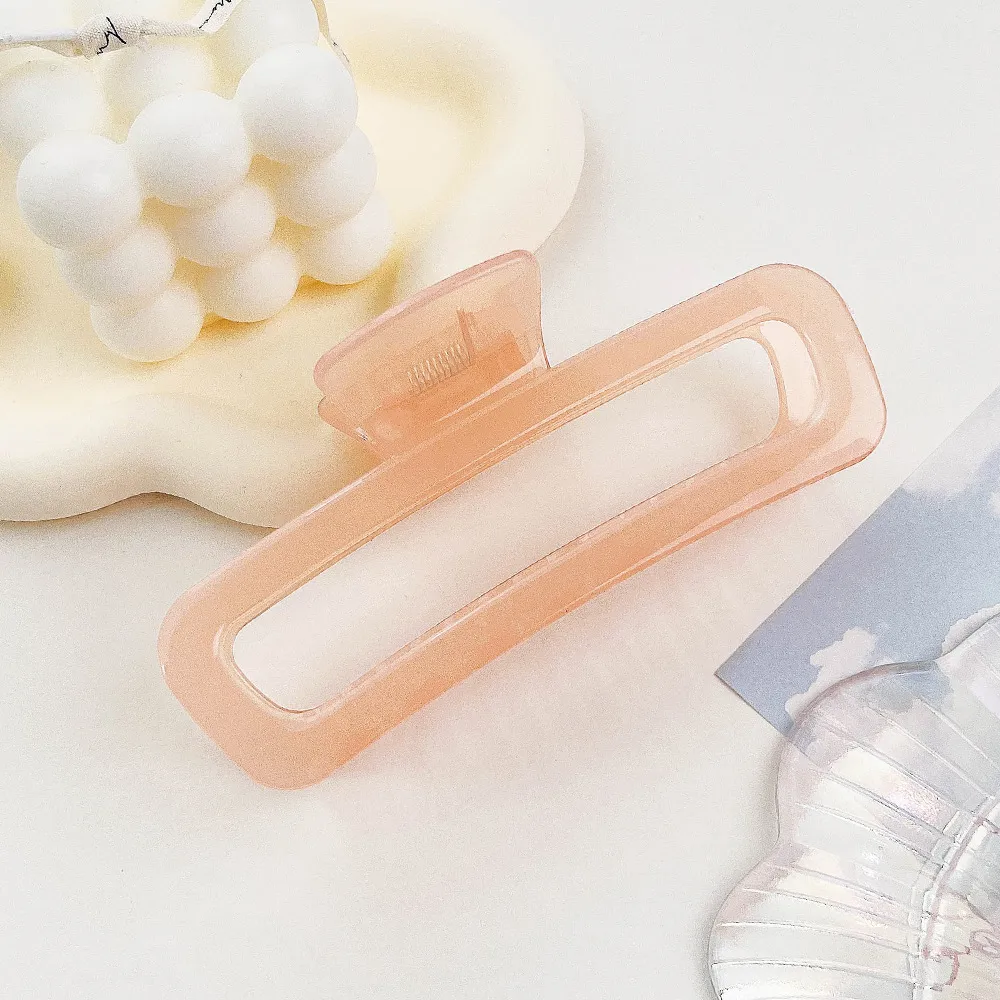 Women's Classic Style Solid Color Plastic Hair Claws display picture 18