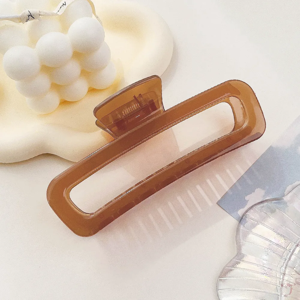 Women's Classic Style Solid Color Plastic Hair Claws display picture 19