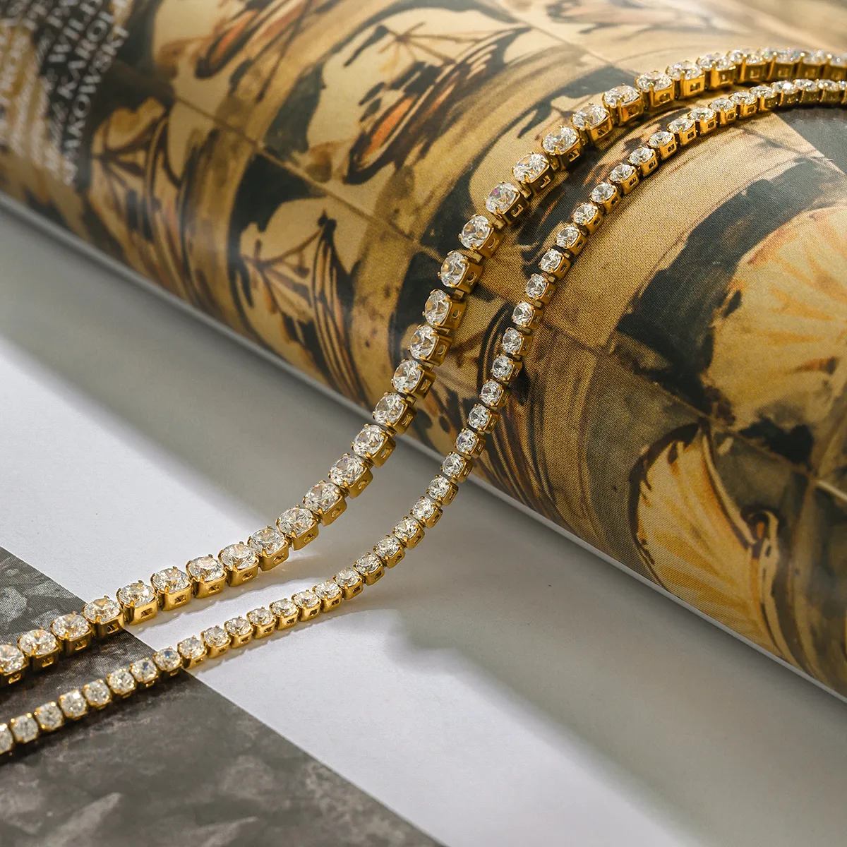 Basic Modern Style Geometric 316 Stainless Steel  Women's Bracelets Necklace display picture 7