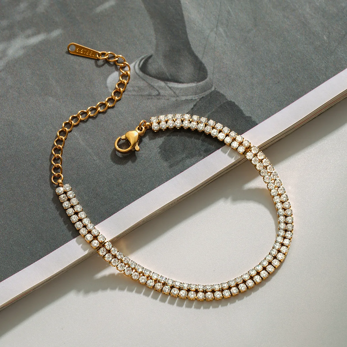 Basic Modern Style Geometric 316 Stainless Steel  Women's Bracelets Necklace display picture 10