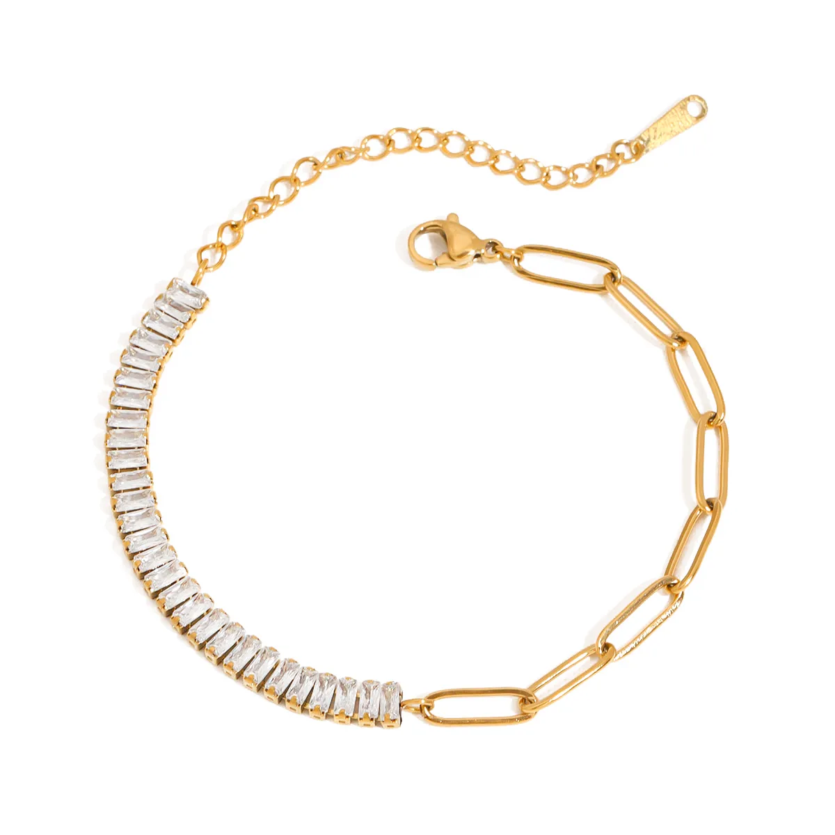 Basic Modern Style Geometric 316 Stainless Steel  Women's Bracelets Necklace display picture 17