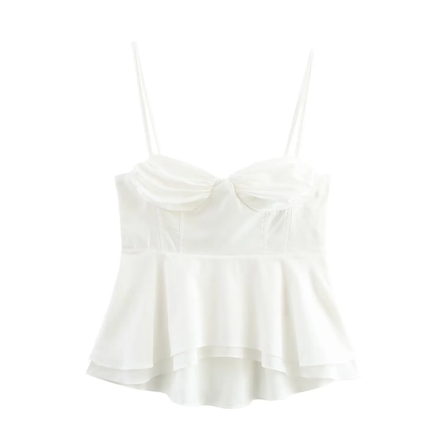 Women's Camisole Tank Tops Pleated Sexy Solid Color display picture 3