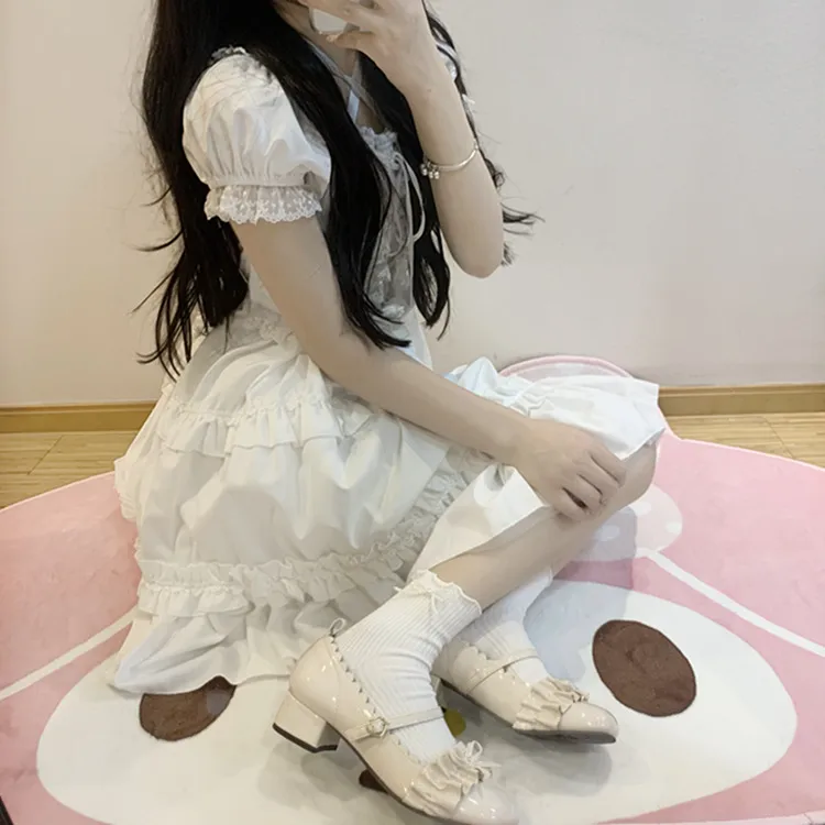 Women's Cute New Style Solid Color Cotton Crew Socks A Pair display picture 2