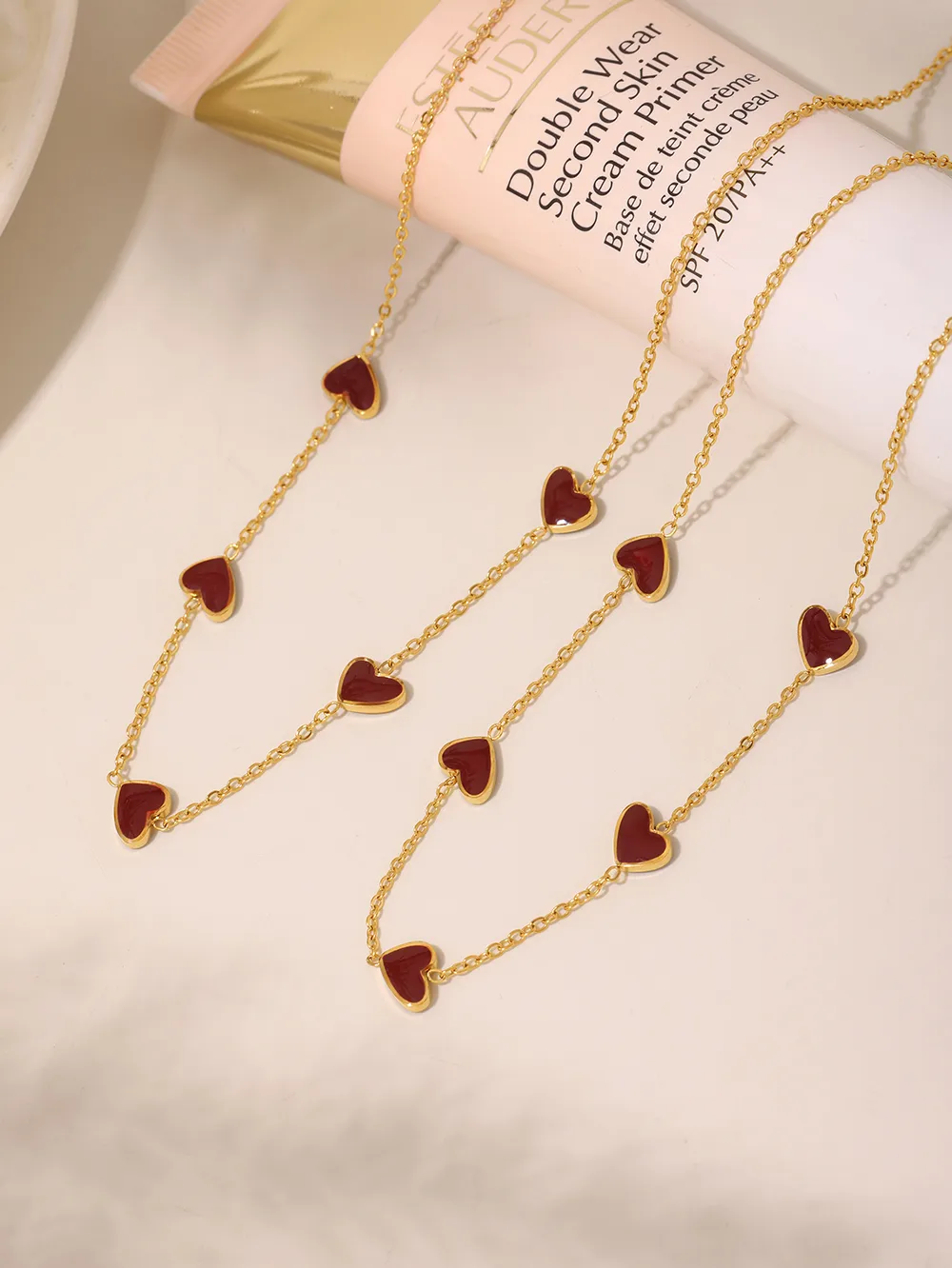 Vacation Heart Shape 304 Stainless Steel Plating 18K Gold Plated Women's Necklace display picture 2