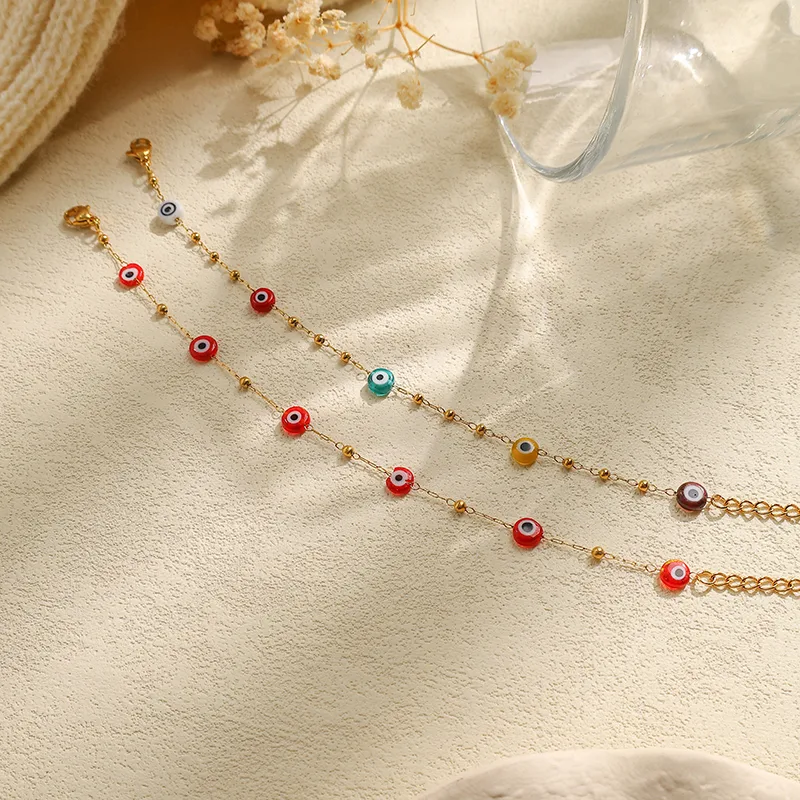 Casual Simple Style Commute Eye 304 Stainless Steel Plating 14K Gold Plated Women's Bracelets display picture 1
