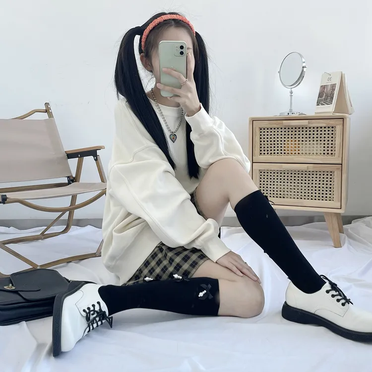Women's New Style Solid Color Bow Knot Cotton Ankle Socks A Pair display picture 9