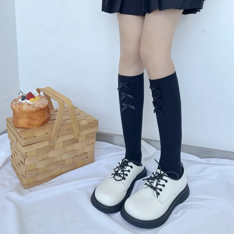 Women's Elegant Lady New Style Bow Knot Cotton Crew Socks A Pair display picture 18