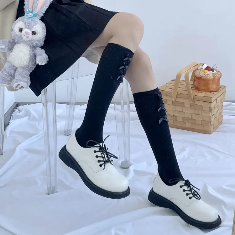 Women's Elegant Lady New Style Bow Knot Cotton Crew Socks A Pair display picture 21