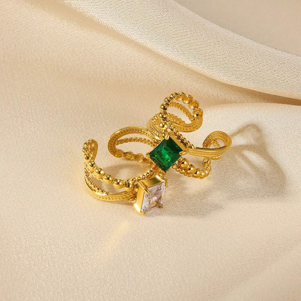 Vintage Style Simple Style Geometric Sun Star 304 Stainless Steel Women's Open Rings display picture 19