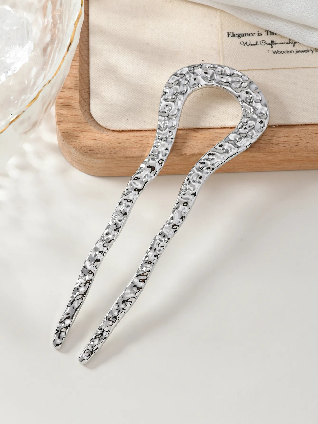 Women's Simple Style Solid Color Alloy Hair Sticks display picture 6