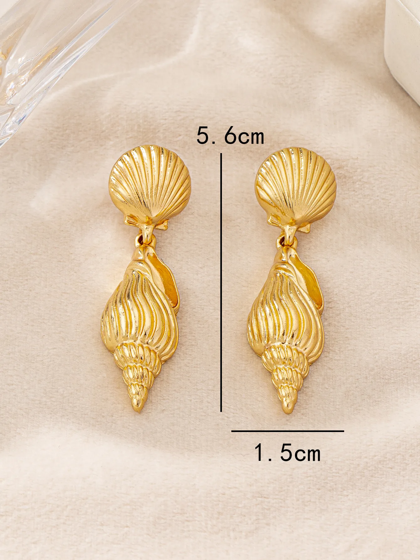 1 Pair Vacation Classic Style Solid Color Plating Zinc Alloy Drop Earrings display picture 1