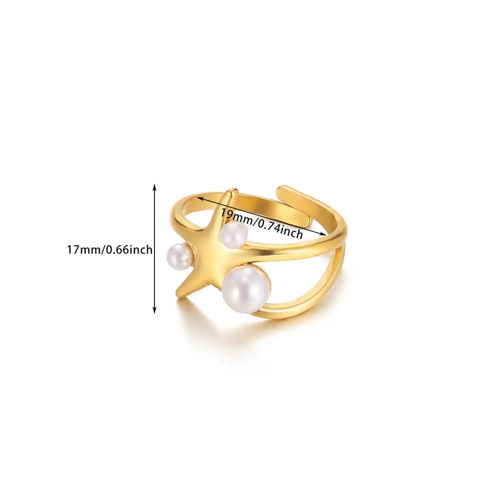 Vintage Style Simple Style Geometric Sun Star 304 Stainless Steel Women's Open Rings display picture 4