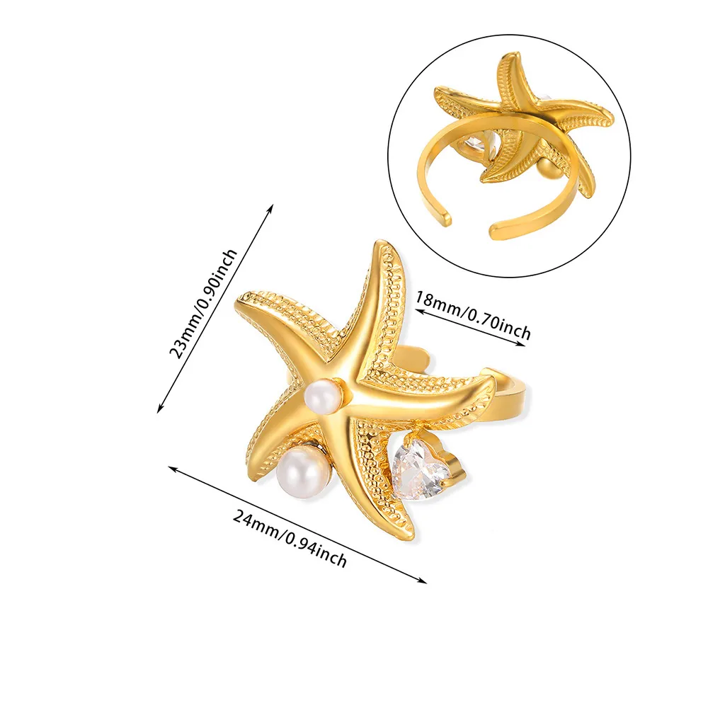 Vintage Style Simple Style Geometric Sun Star 304 Stainless Steel Women's Open Rings display picture 10