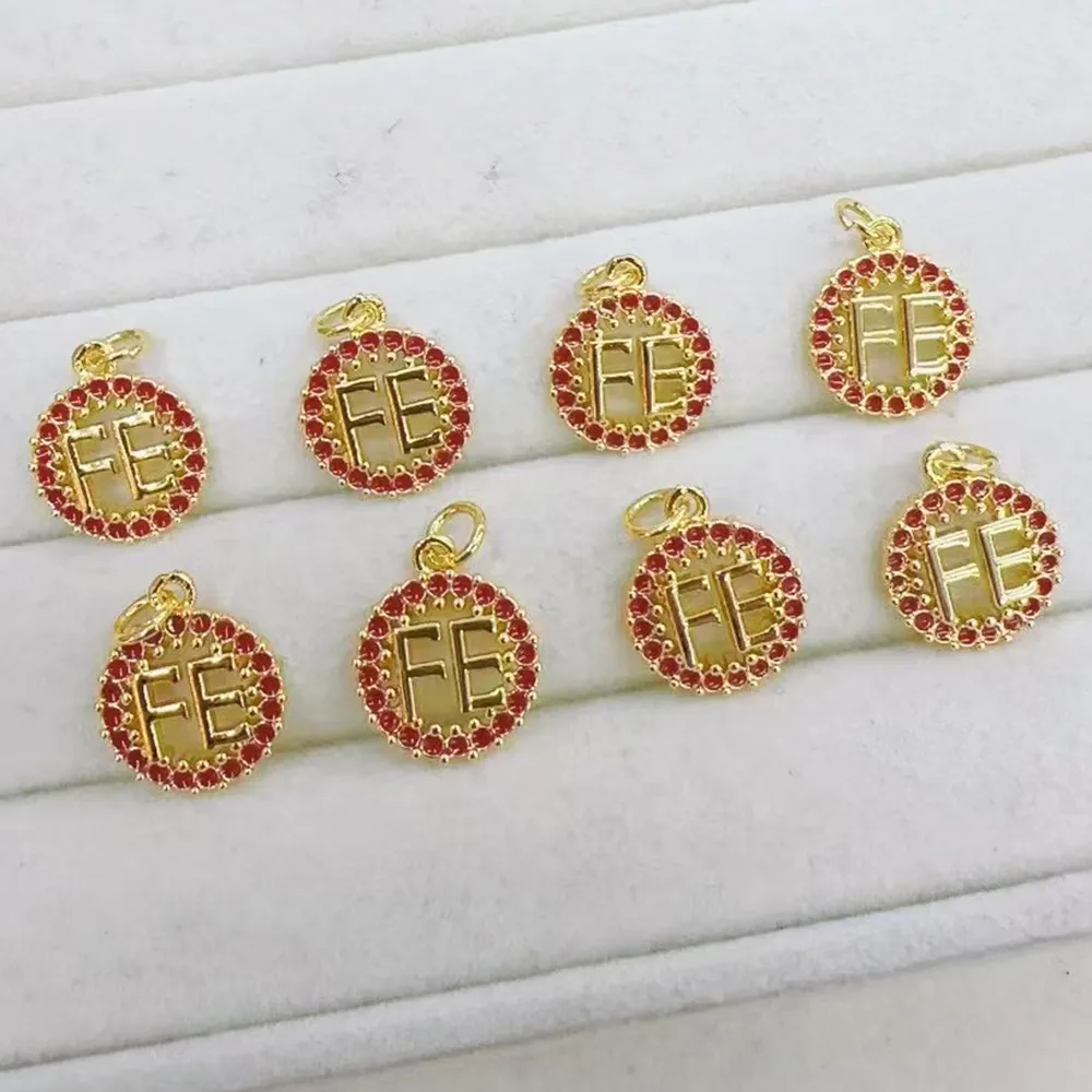 Casual Simple Style Letter Copper Polishing Plating Zircon 18K Gold Plated DIY Jewelry Accessories display picture 3