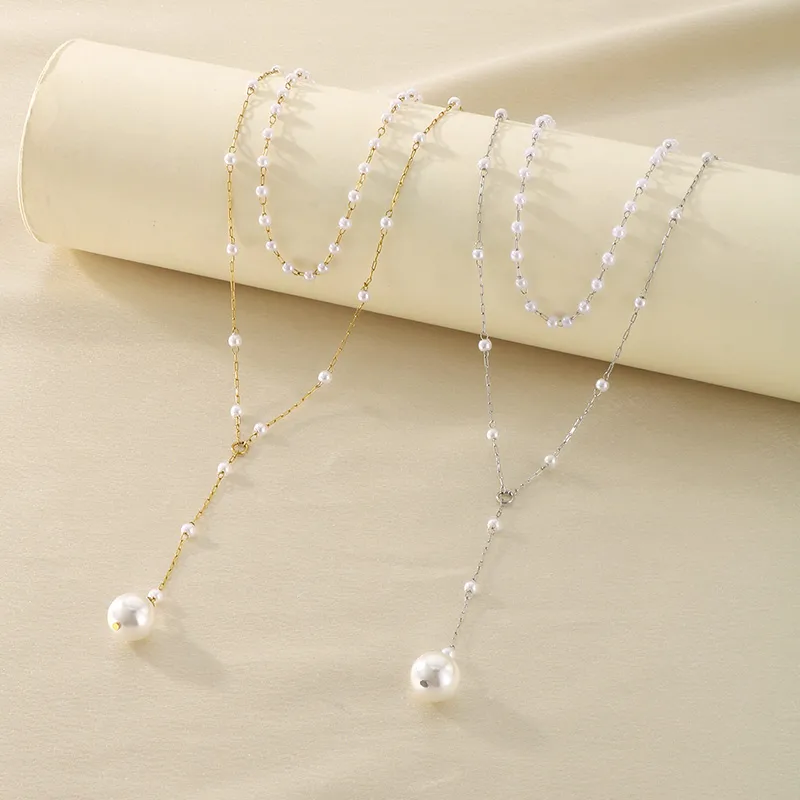 IG Style Geometric 304 Stainless Steel 18K Gold Plated Women's Double Layer Necklaces display picture 13