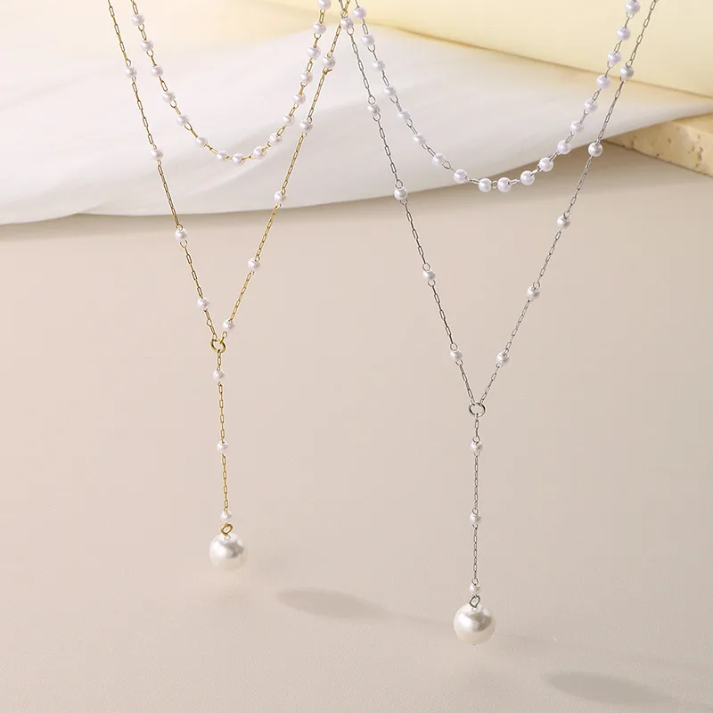 IG Style Geometric 304 Stainless Steel 18K Gold Plated Women's Double Layer Necklaces display picture 14