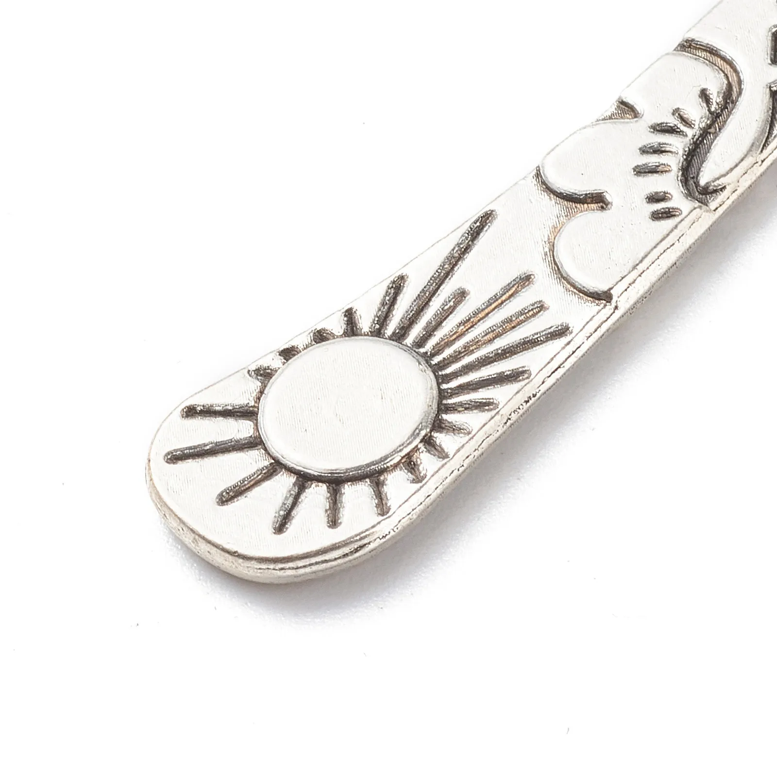 1 Piece Moon Stone Class Learning School Artificial Crystal Alloy Retro Bookmark display picture 3