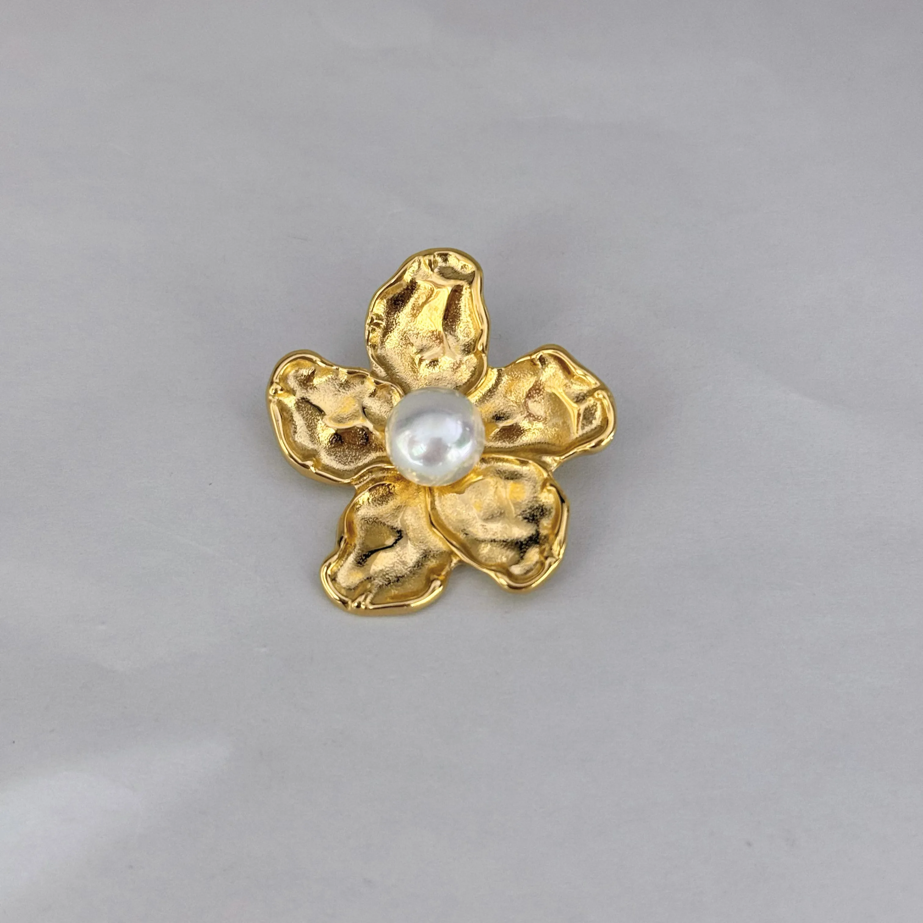 IG Style Flower 304 Stainless Steel 16K Gold Plated White Gold Plated Women's Rings Earrings Necklace display picture 8