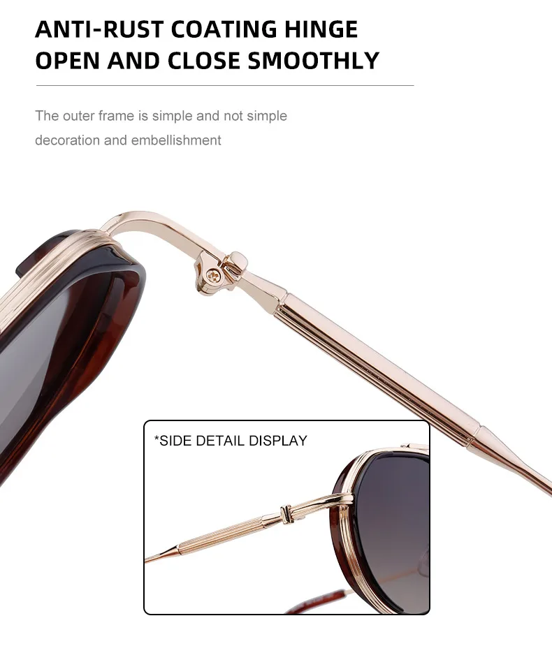 Simple Style Solid Color Pc Tinted Lenses Round Frame Full Frame Glasses display picture 5