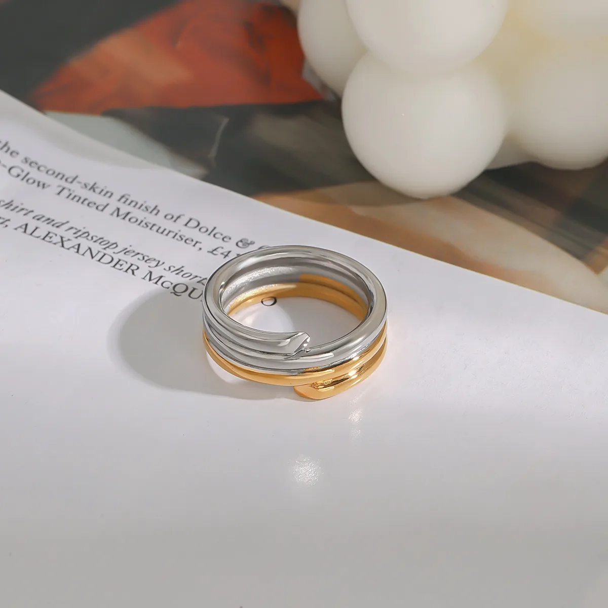 Basic Simple Style Commute Geometric 316 Stainless Steel  Women's Rings display picture 9