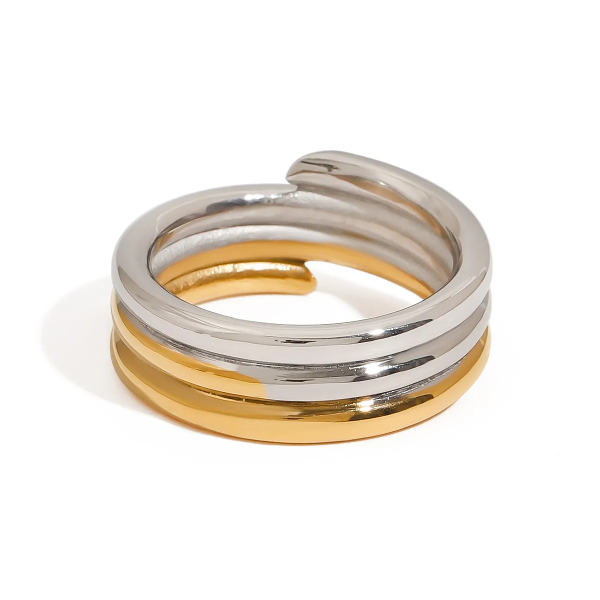 Basic Simple Style Commute Geometric 316 Stainless Steel  Women's Rings display picture 18