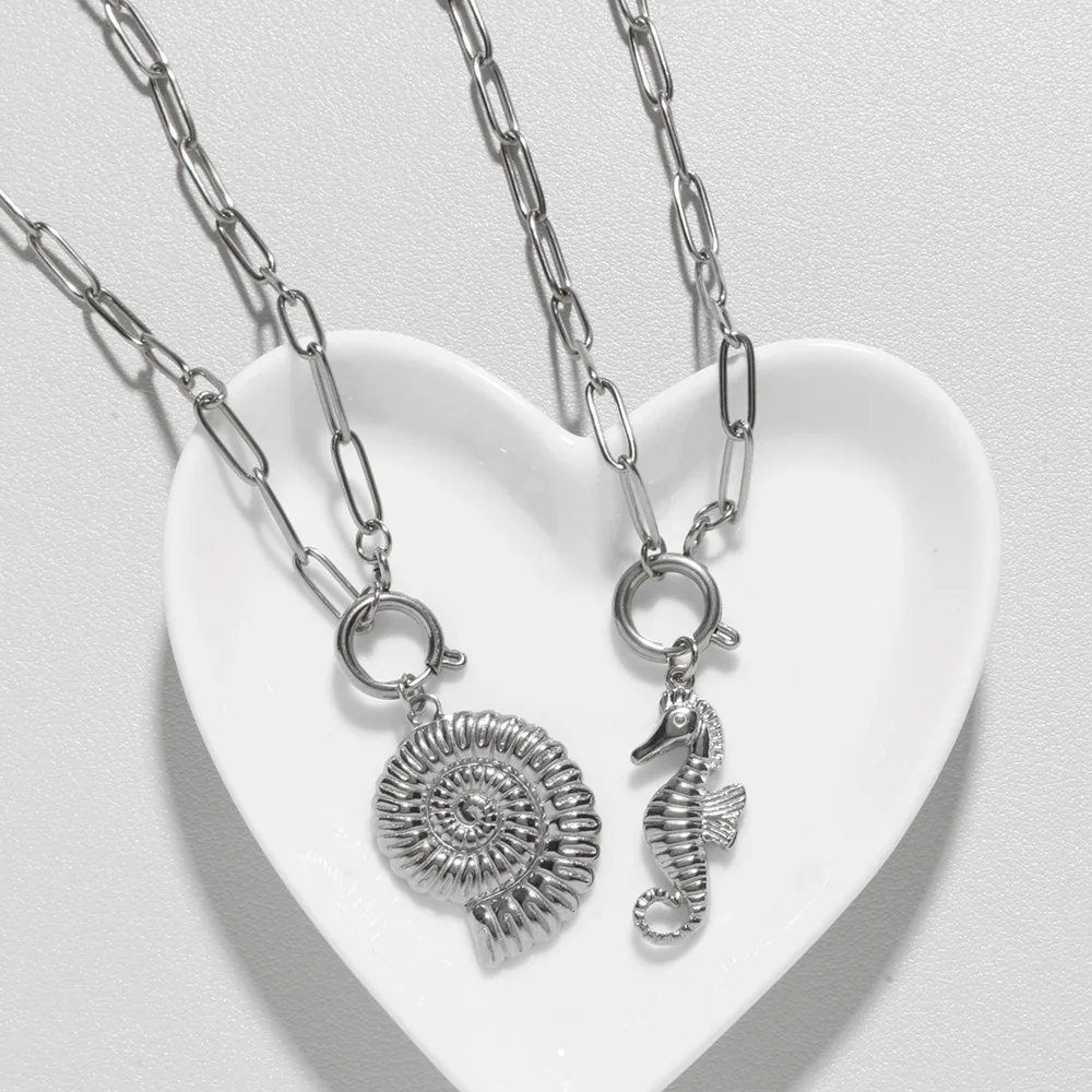 Vacation Marine Style Tortoise Starfish Shell 304 Stainless Steel Women's Pendant Necklace display picture 4