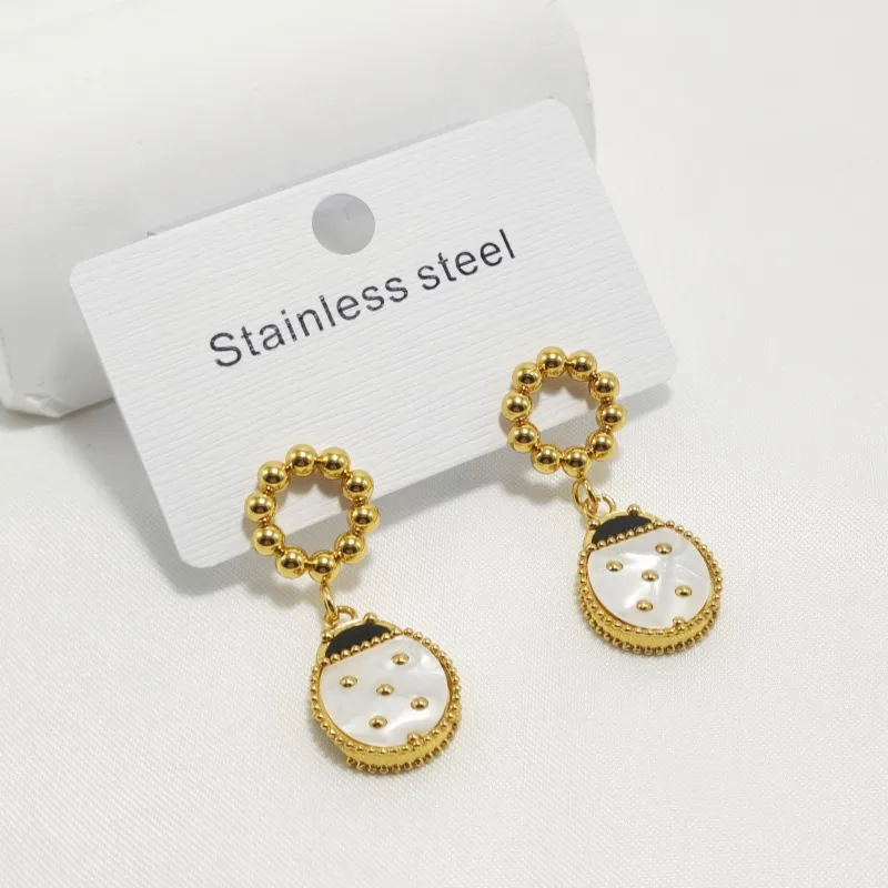 1 Pair Cute Classic Style Beetles 304 Stainless Steel 18K Gold Plated Drop Earrings display picture 4