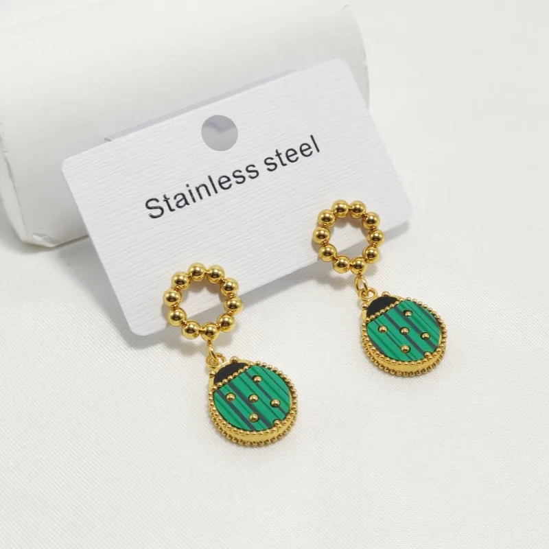 1 Pair Cute Classic Style Beetles 304 Stainless Steel 18K Gold Plated Drop Earrings display picture 5