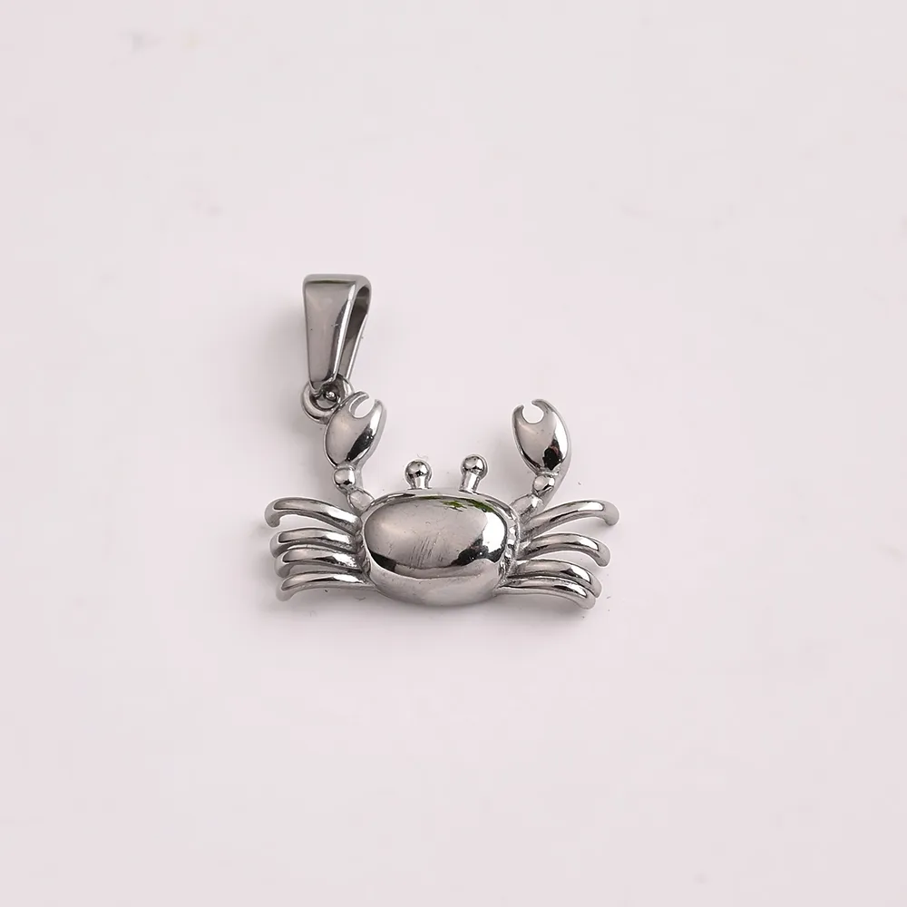 Casual Marine Style Modern Style Animal Snails Crab Stainless Steel Irregular Handmade Polishing DIY Jewelry Accessories display picture 3