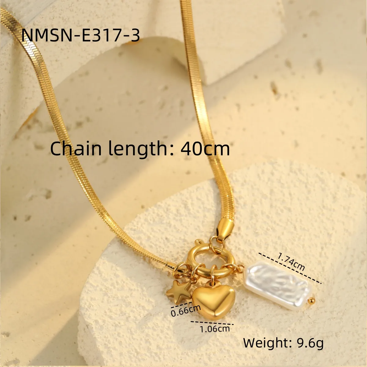 Classic Style Commute Heart Shape 304 Stainless Steel Women's Pendant Necklace Choker display picture 8