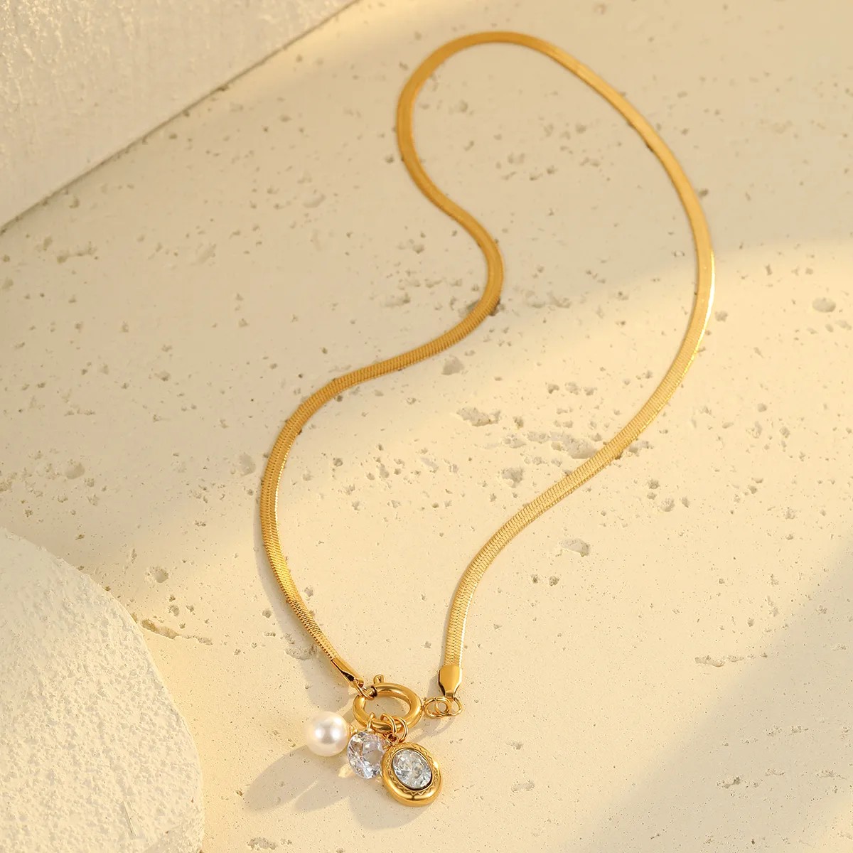 Classic Style Commute Heart Shape 304 Stainless Steel Women's Pendant Necklace Choker display picture 9