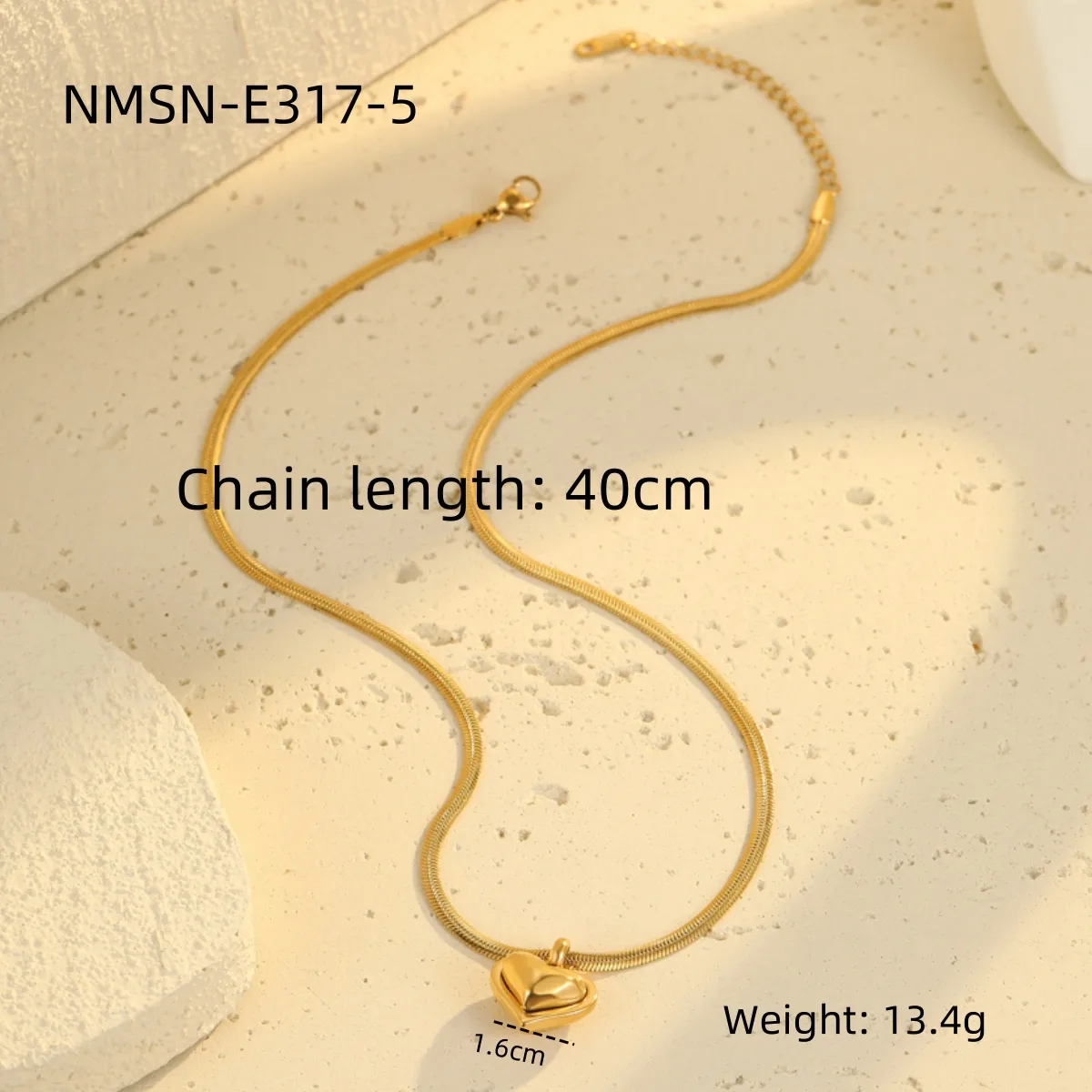 Classic Style Commute Heart Shape 304 Stainless Steel Women's Pendant Necklace Choker display picture 12