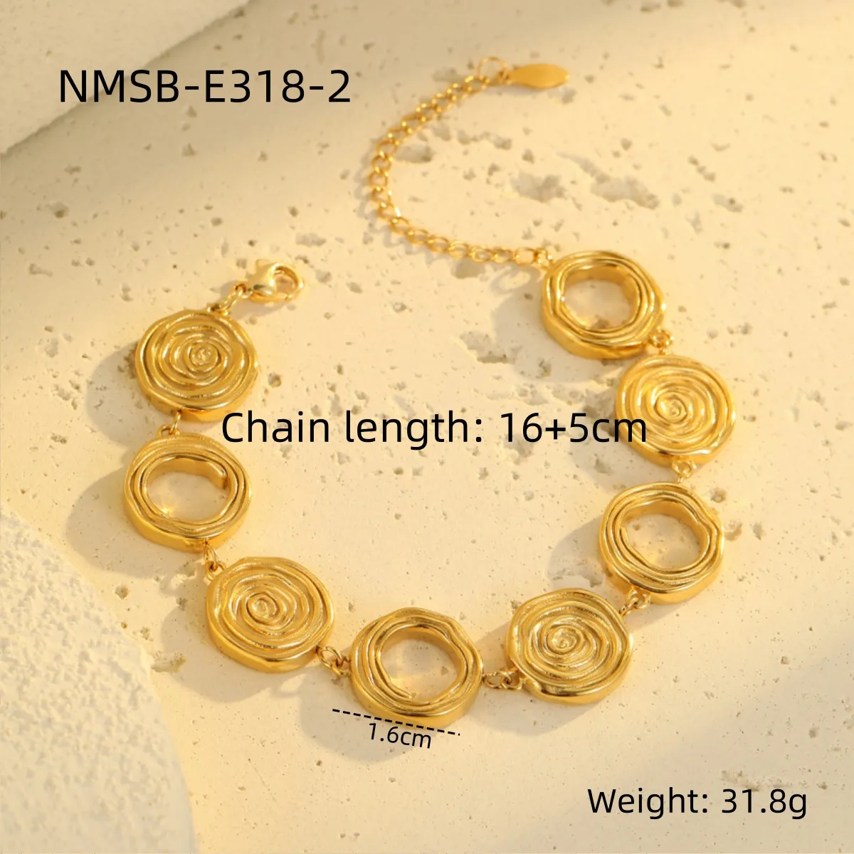 IG Style Classic Style Commute Circle 304 Stainless Steel Unisex Bracelets Necklace display picture 6
