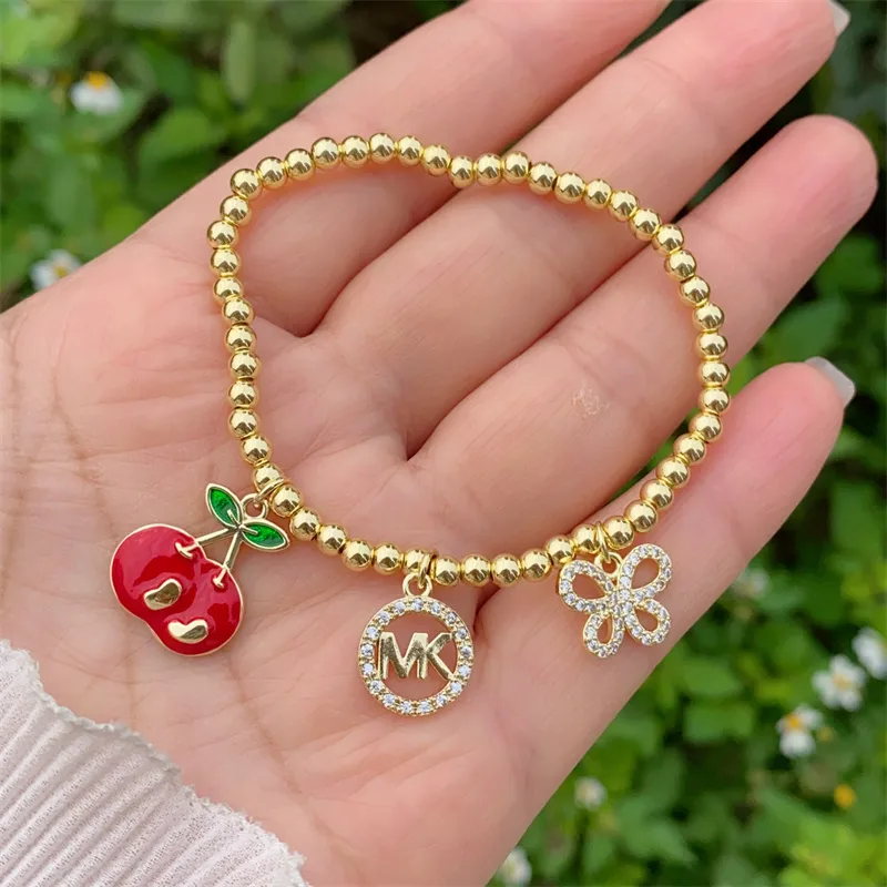 Classic Style Devil's Eye Heart Shape Copper 18K Gold Plated Women's Bracelets display picture 3